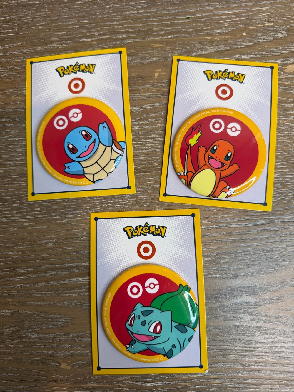 Target x Pokemon Limited Edition Pins Complete Set Of 3